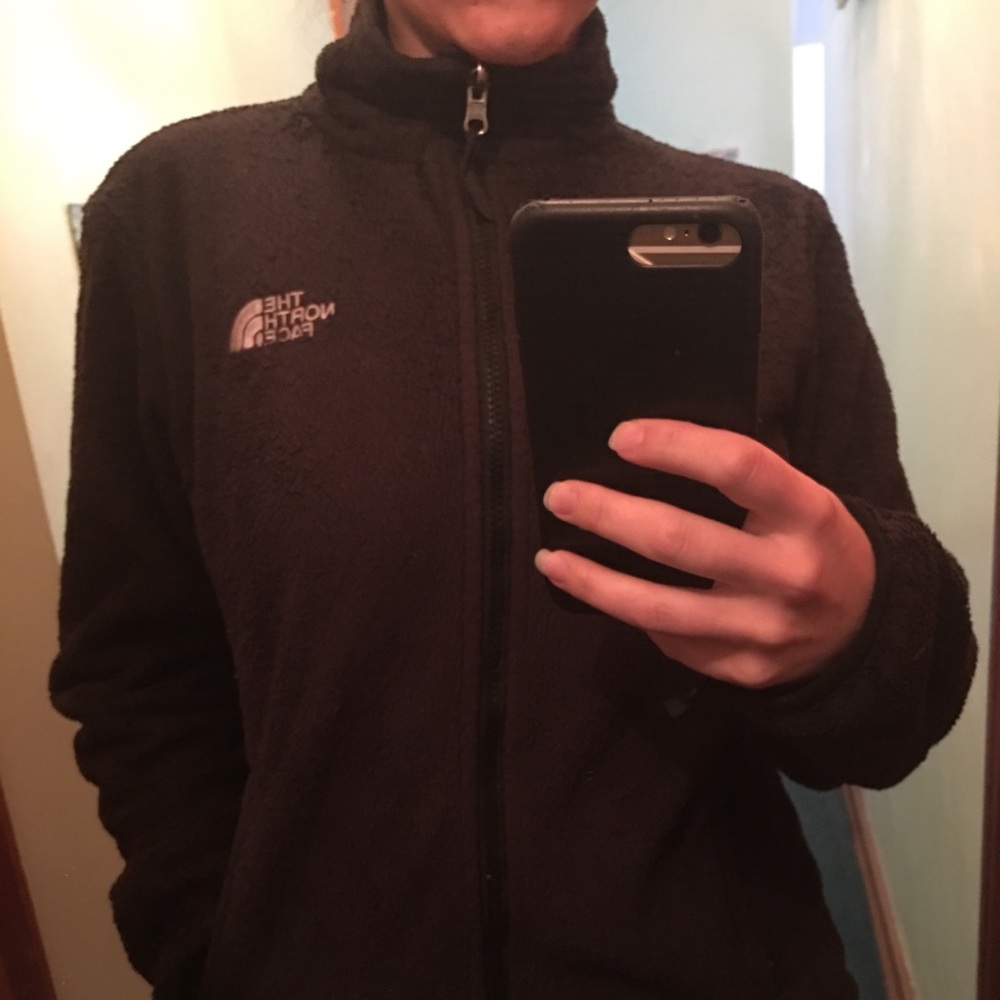 The North Face Black zip up Jacket